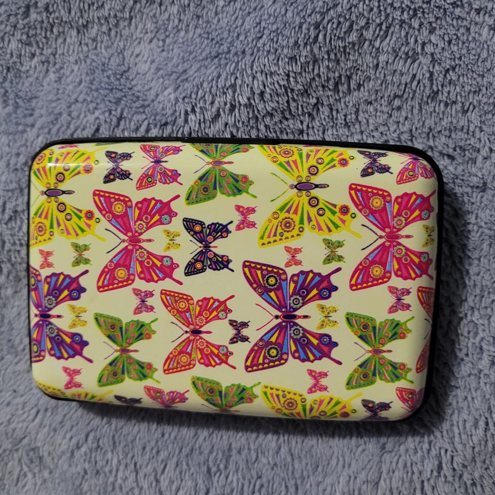 Unk Colorful Butterfly Print Wallet